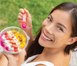 Woman Eating Healthy_Crop